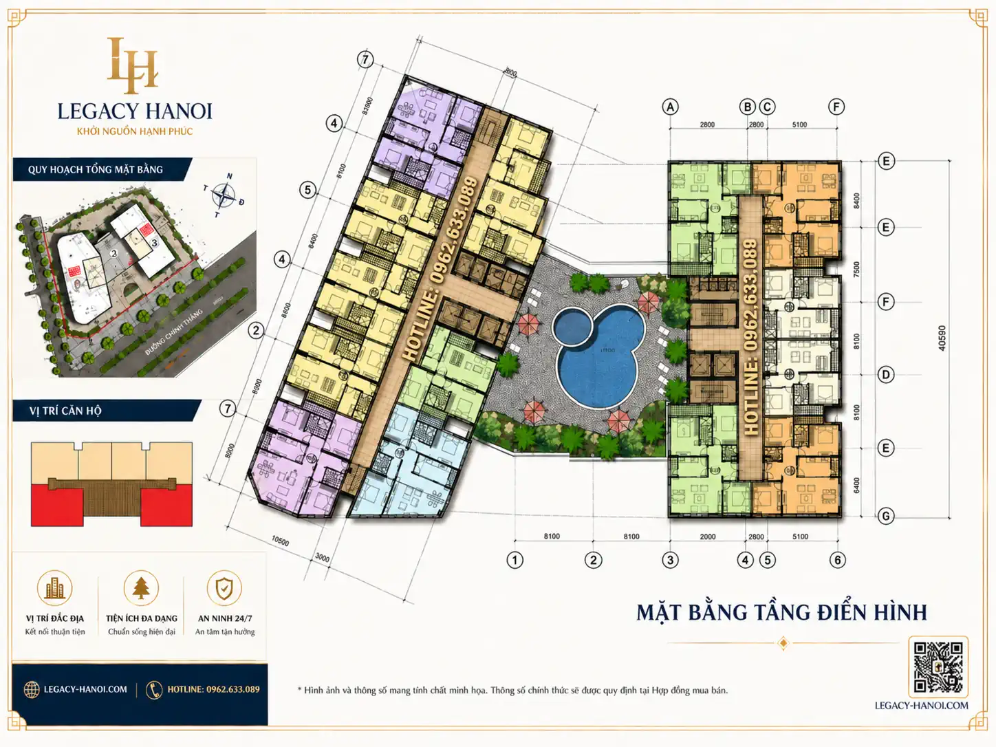 Mặt bằng tổng thể Legacy Hà Nội - 132 Nguyễn Trãi