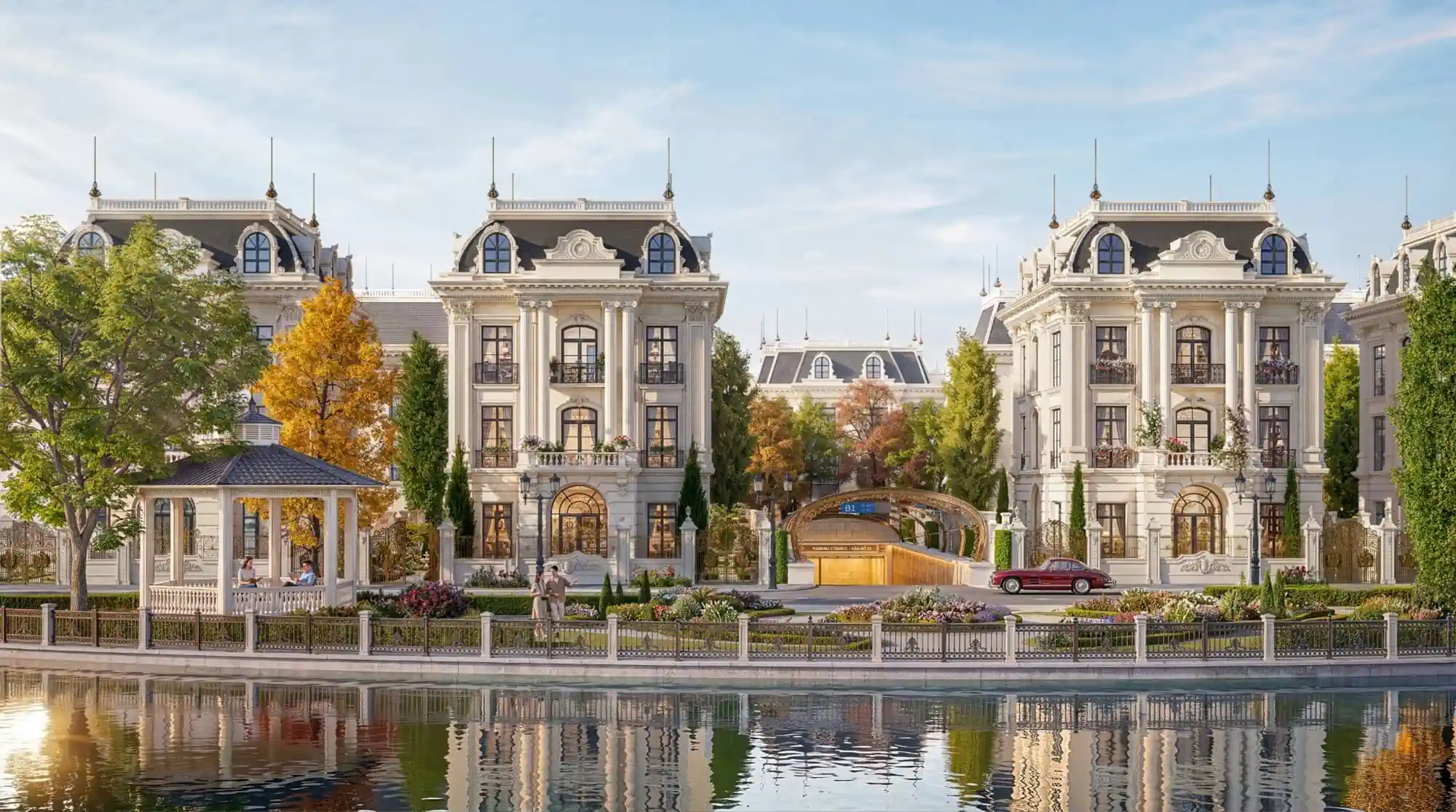 Phối cảnh biệt thự An Long Mansion thuộc InterCentral Đông Anh